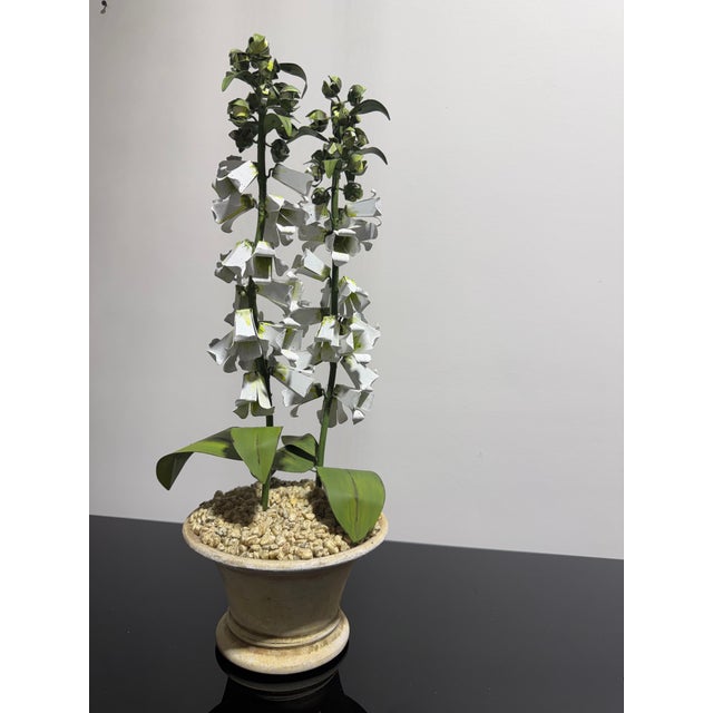 Green Late 20th Century Metal Foxglove Sculpture For Sale - Image 8 of 10