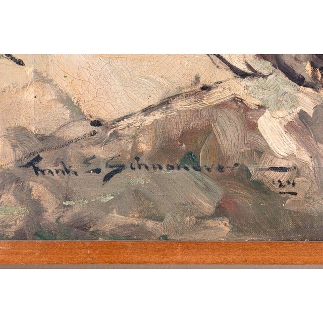 Frank Earle Schoonover The Four Witch Men Signed Illustrative Oil Painting 1924 For Sale - Image 9 of 12