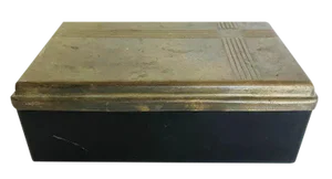 Art Deco Brass and Bakelite Trinket Box