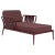 Ribbons Burgundy Divan by Mowee For Sale