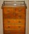 Victorian Walnut Hand Carved Chest of Drawers, 1860 For Sale - Image 3 of 16