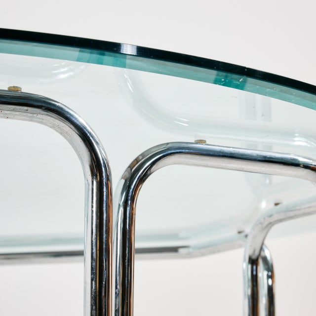 1980s Italian Chrome Dining Set, 1980s, Set of 7 For Sale - Image 5 of 18