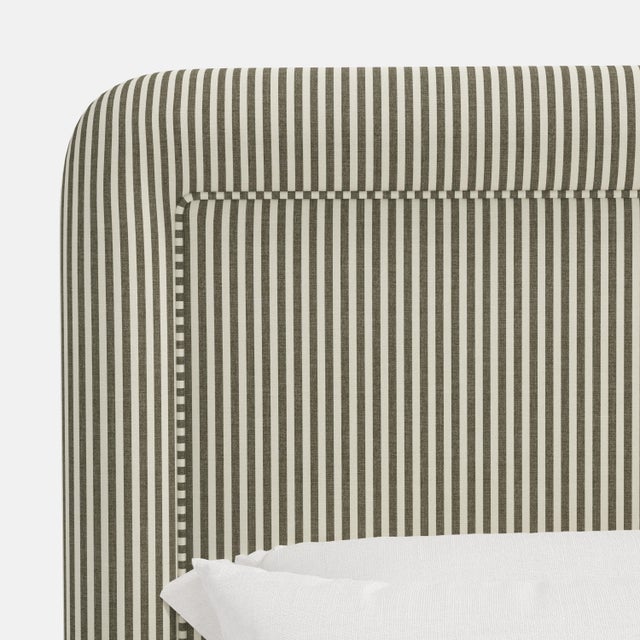 Textile Stoffer Home x Cloth & Company Marisa Platform Bed in Jane Stripe Laurel - Twin For Sale - Image 7 of 7