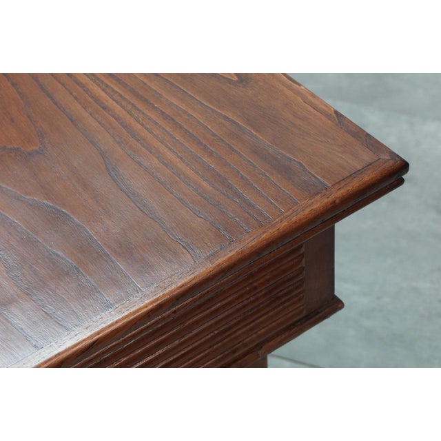 1940s Vintage Wallnut Dining Table, 1930s For Sale - Image 5 of 6