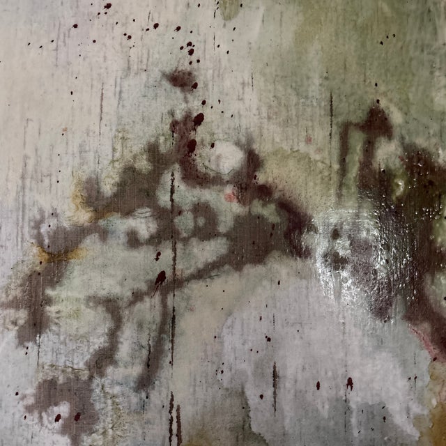 Textile Original Large Oil Painting on Canvas 6’ X 4’ For Sale - Image 7 of 12