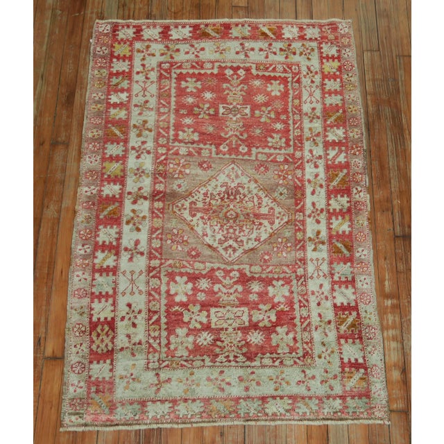 Early 20th Century Antique Zabihi Collection Turkish Sivas Small Rug - 3' x 4'9" For Sale - Image 5 of 7