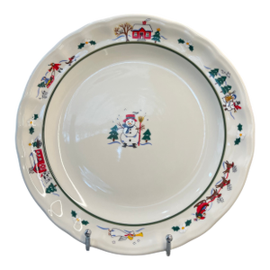 1990s Snow Village by Pfaltzgraff Dinner Plates