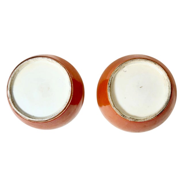 Persimmon 19th Century Chinese Ginger Jars - A Pair For Sale - Image 8 of 8