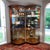 Henredon Set of 2 Cherry Wood Vitrine Illuminated Display Cabinets Book Matched Pair For Sale - Image 12 of 18
