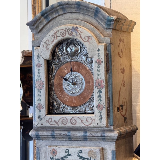 19th Century 19th Century Swedish Tall Case Clock For Sale - Image 5 of 15