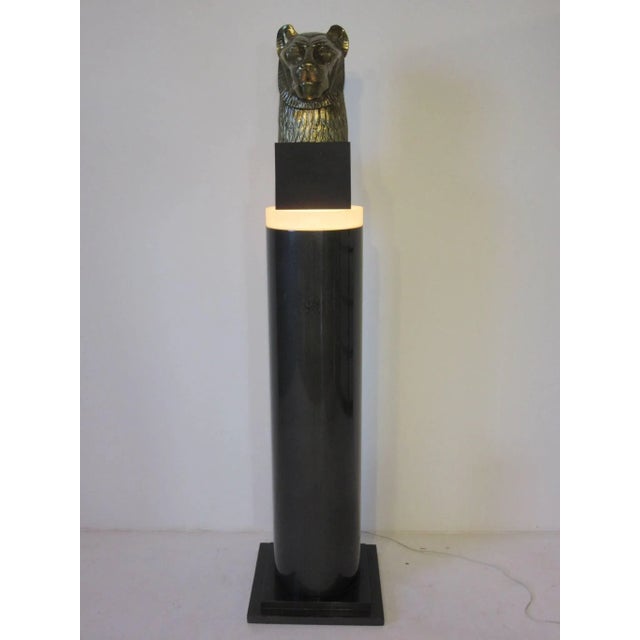 Post Modern Lucite Light Up Column Pedestal by Giovanni For Sale In Cincinnati - Image 6 of 7