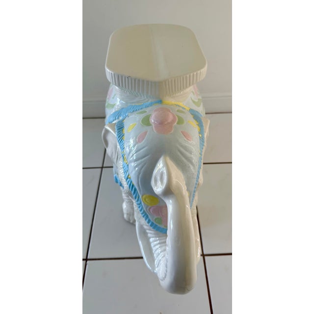 Elephant Garden Stool Side Table For Sale - Image 4 of 12