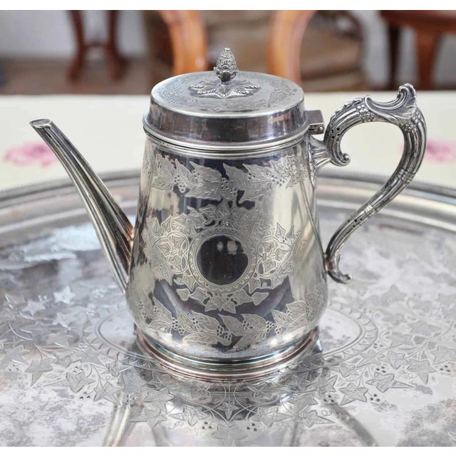 Antique Coffee Service from Walker & Hall Sheffield, Set of 5 For Sale - Image 6 of 9