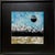 "Black Moon" Contemporary Abstract Painting, Framed For Sale