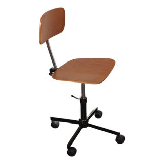 Danish Modern Kevi Swiveling Task Chair in Teak by Jorgen Rasmussen for Rabami For Sale