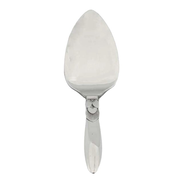 Jensen Sterling Silver “Cactus” Server For Sale