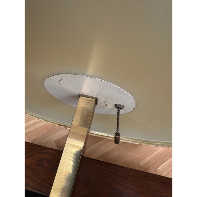 1950s Polished Brass & Marble Table Lamp Attributed to Gerald Thurston for Lightolier For Sale In Dallas - Image 6 of 12
