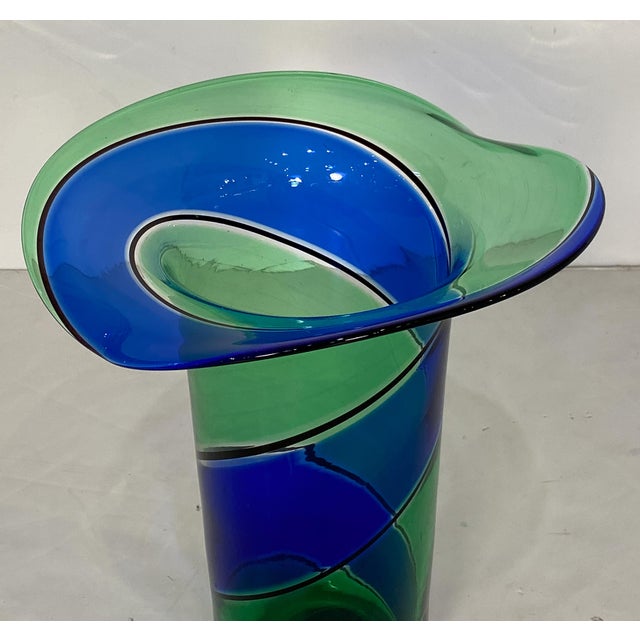 Mid 20th Century Art Glass Vase by Murano of Italy For Sale - Image 5 of 8