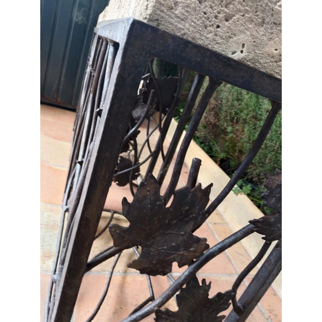 Handmade Wrought Iron Pedestals, 1960s, Set of 2 For Sale - Image 11 of 18
