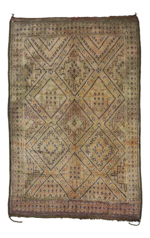 Vintage Beni M'Guild Zayane Moroccan Rug - 07'03 X 10'08
