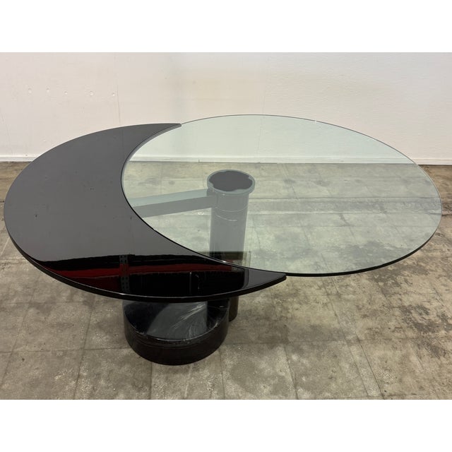 “Moon” Extendable Dining Table by Mario Mazzer for Zanette For Sale - Image 9 of 15
