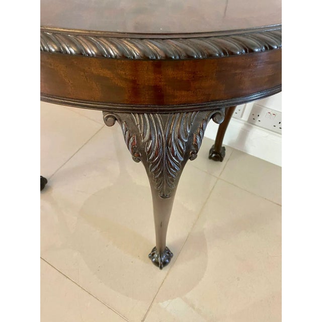 Antique Carved Mahogany Centre Table For Sale - Image 5 of 10
