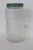 Rustic Hoosier Sellers Coffee Canister 1920s Clear Ribbed Glass Jar With Lid 4481b For Sale - Image 3 of 15