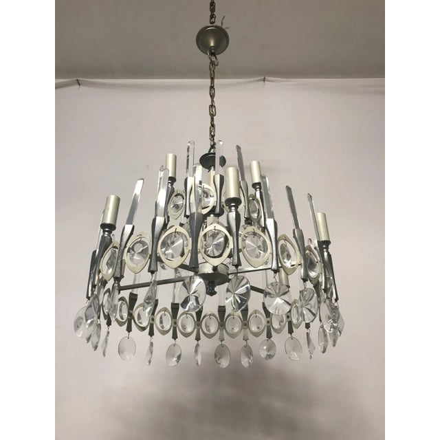 Vintage Italian Chandelier by Gaetano Sciolari For Sale - Image 6 of 10
