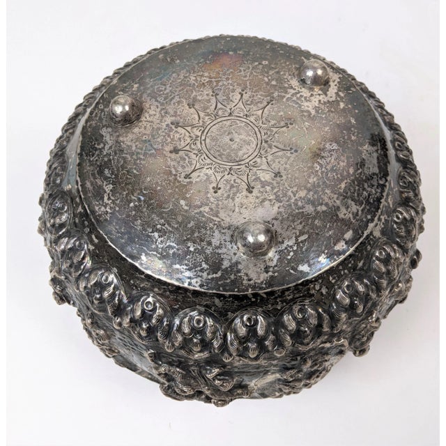 Large 19th Century Antique Burmese Silver Bowl For Sale In Birmingham - Image 6 of 7