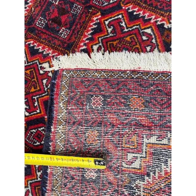 Vintage Turkmen Baluch Back Rug, 1980s For Sale - Image 9 of 11