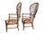 Brown Late 20th Century Ficks Reed Peacock Fan Back Balloon Rattan Chairs a Pair For Sale - Image 8 of 17
