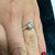 Metal 1.01 Carat Round Diamond Vintage Bezel 14k White Gold Solitaire Ring, Size 5.25 For Sale - Image 7 of 8