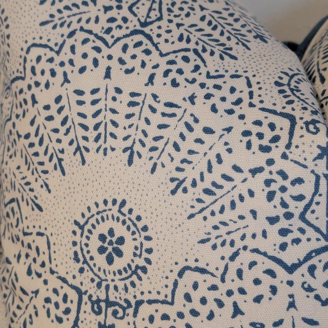 Textile Sister Parish Appleton Pillows in Water Blue For Sale - Image 7 of 7