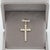Modern Lab Diamond Cross Pendant in Solid 14k Gold – 3mm Elegant Minimalist Jewelry For Sale - Image 3 of 7