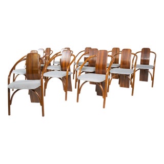 Mid-Century Modern Chairs Model 830 attributed to Mario Marenco & Antonella Scarpitta, 1980s, Set of 13 For Sale