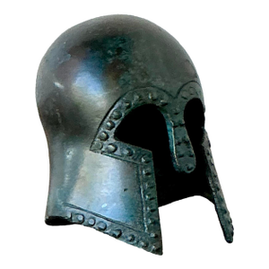 Vintage Patinated Corinthian Greek Helmet