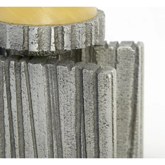 Brutalist Aluminium Candleholder by Willy Ceysens, 1960s For Sale - Image 6 of 12