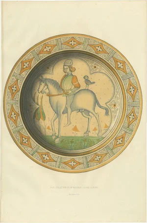 Delange, Illustration of a Plate of Monsignor Cajani in Rome, 1869, Print