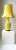 Chinoiserie Bright Yellow Ceramic Chevron Chinoiserie Table or Desk Lamp With Silk Shade For Sale - Image 3 of 13