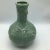 1950s Celadon Style Climbing Rose Pattern Porcelain Vase For Sale - Image 5 of 13