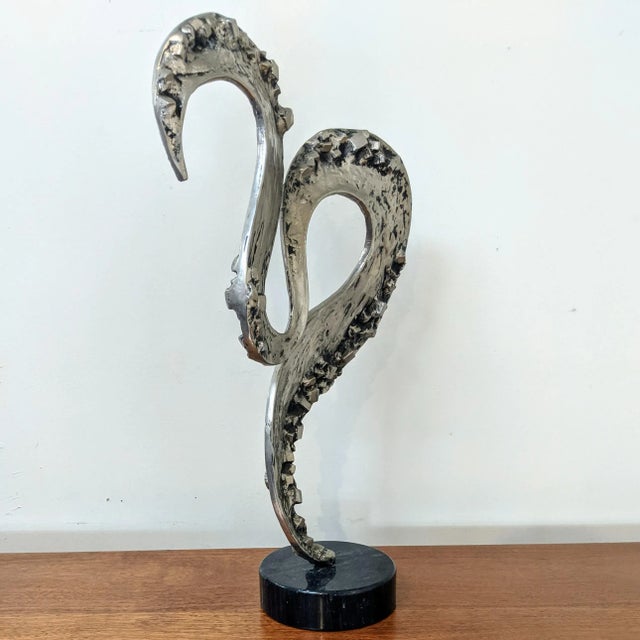 1970s 1970s Abstract Brutalist Cast Aluminum Sculpture For Sale - Image 5 of 11