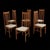 Vintage Scandinavian High Back Wood Dining Chairs, 1980s, Set of 4 For Sale - Image 12 of 12