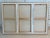 Wood Abstract Contemporary Op Art Geometric Hard Edge Triptych Painting, Wood Framed, Signed Lee Fine For Sale - Image 7 of 8