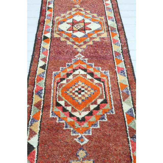 Textile Vintage Turkish Herki Nomads Runner For Sale - Image 7 of 13