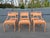 Art Nouveau Set of Six Designer Dining Chairs, Art Nouveau Style, 1980s For Sale - Image 3 of 17
