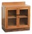Art Deco Amsterdam School Dutch Oak Cabinet with Glass Doors For Sale