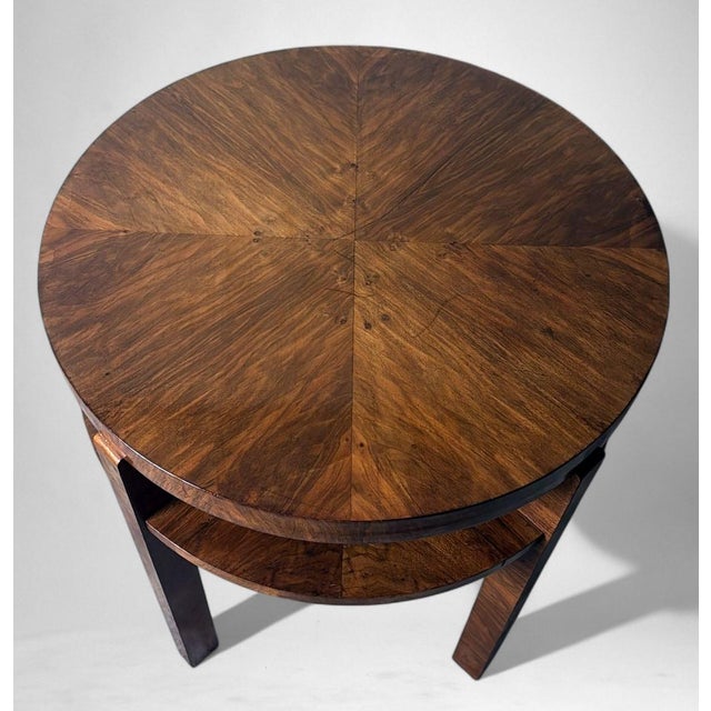 Art Deco Austrian High Coffee Table in Walnut Veneer For Sale - Image 17 of 18