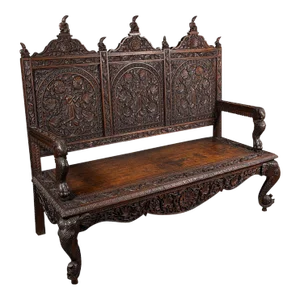 1880's Large Antique Veranda Bench