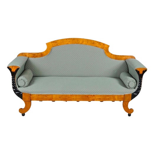 Biedermeier Swedish Sofa in Honey Color, 1920s For Sale