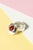 Metal Silver and Carnelian Ring from Elis Kauppi, 1960s For Sale - Image 7 of 7